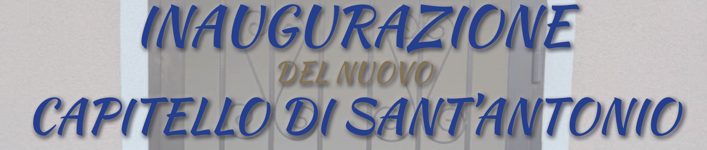 Inaugurazione capitello Sant'Antonio