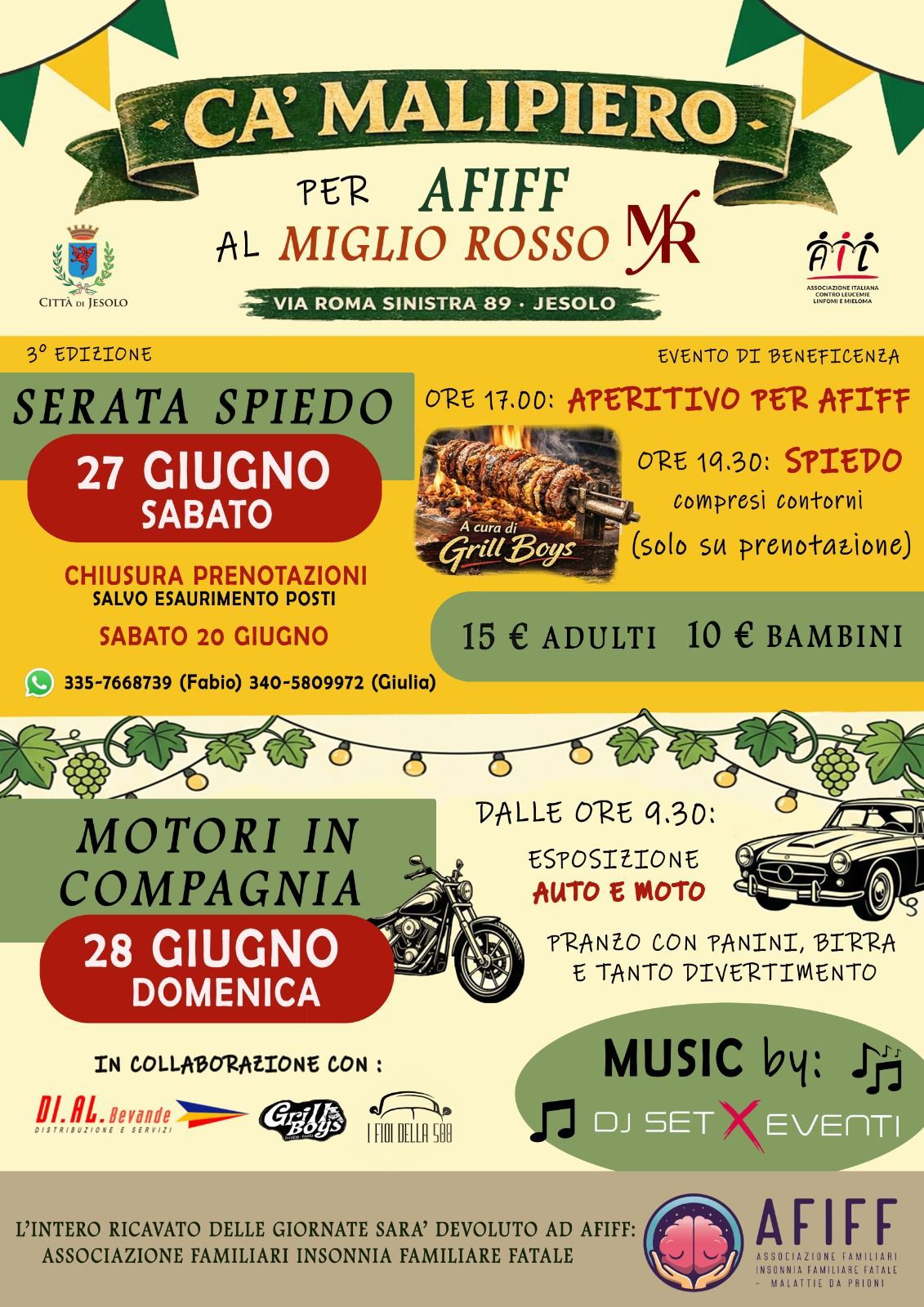 Evento di beneficenza Cà Malipiero