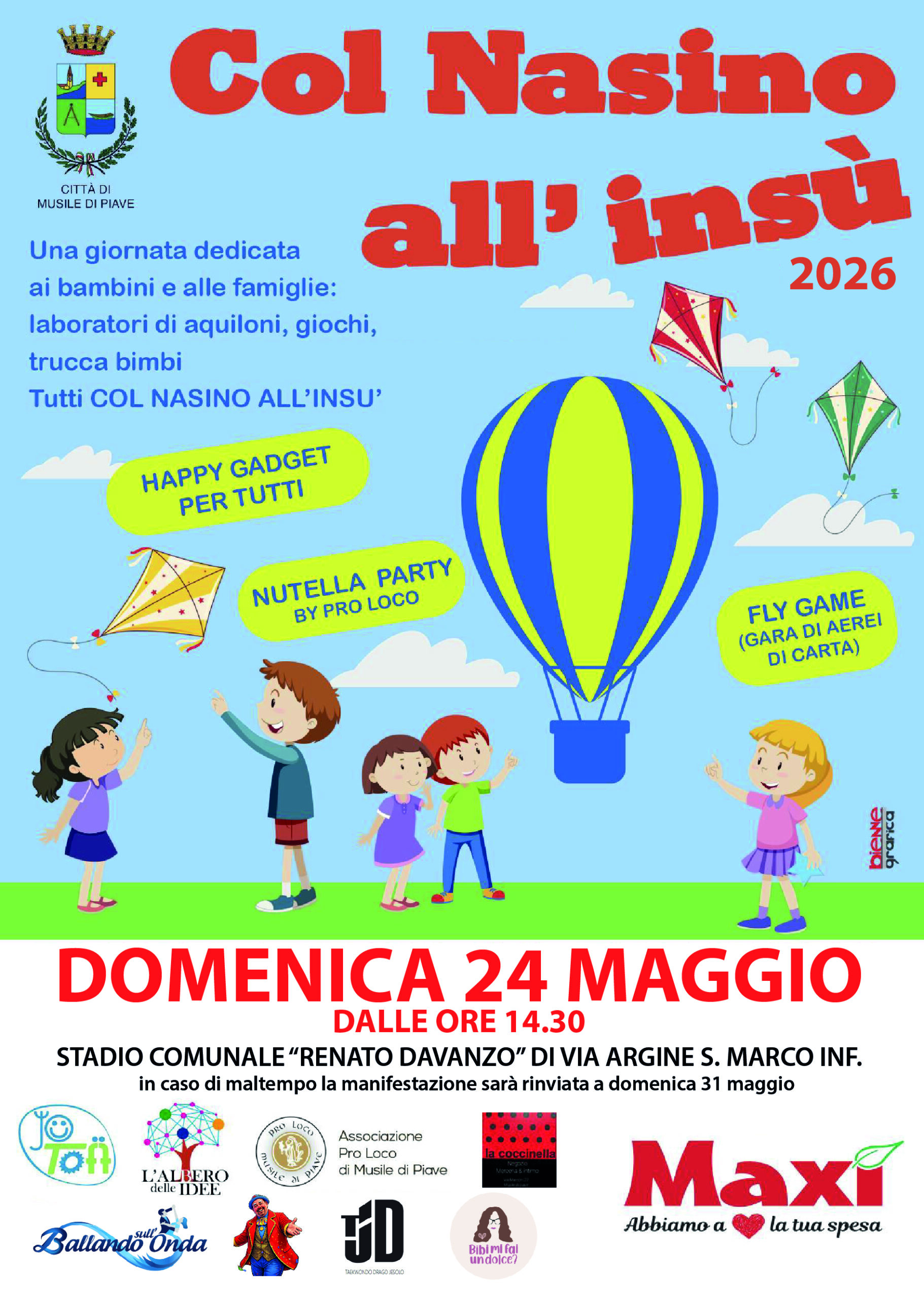 Volantino col nasino all'insù pagina 1